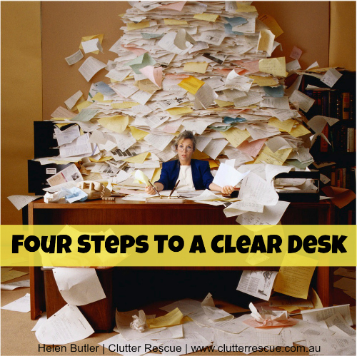 Four-steps-to-a-clear-desk