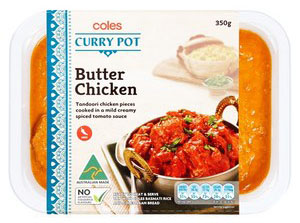 coles curry pot butter chicken