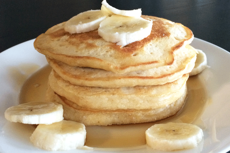 Banana Pancakes recipe from The Organised Housewife