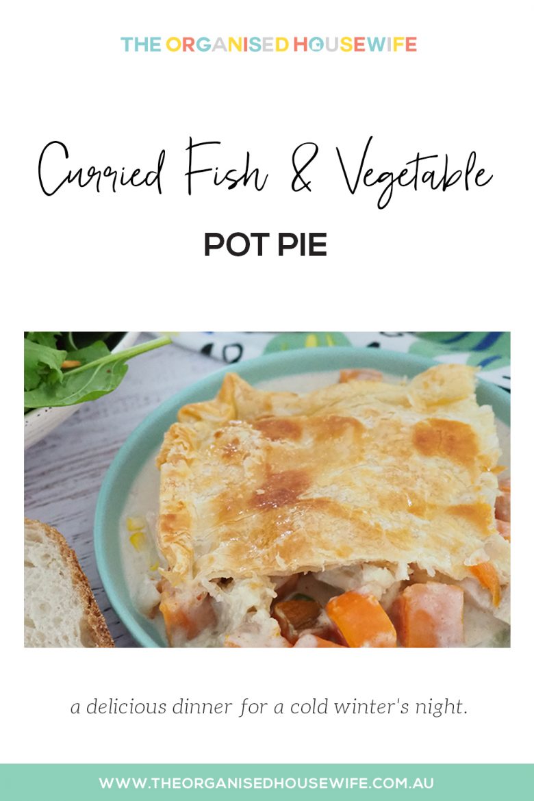 Curried fish and Vegetable Pot Pie
