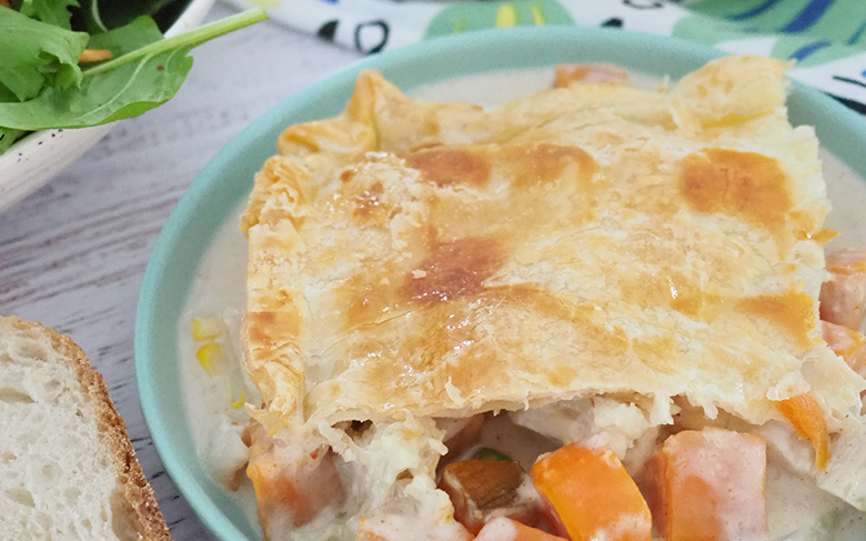 Curried Fish and Vegetable Pot Pie recipe