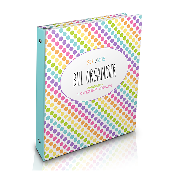 {The Organised Housewife} 2015 Bill Organiser 600