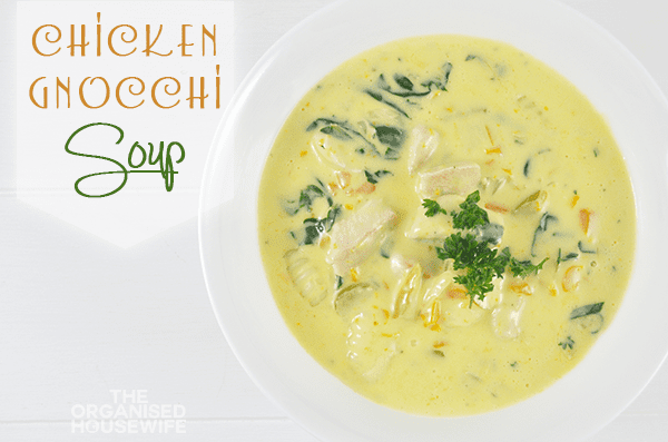 {The Organised Housewife} Chicken Gnocchi Soup 3