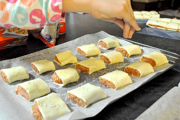 Homemade Beef & Vegetable Sausage Rolls