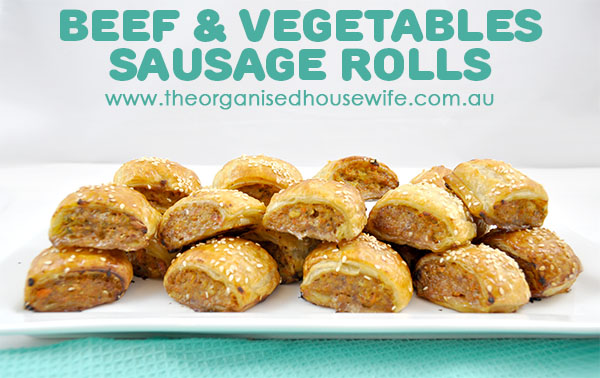 Homemade Beef and Vegetable Sausage Rolls 8