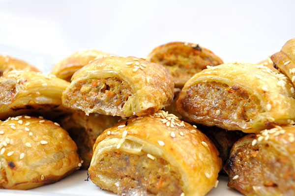 Homemade Beef Vegetable Sausage Rolls