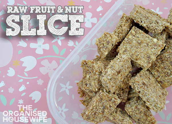 {The Organised Housewife} Raw Fruit and Nut Slice 2