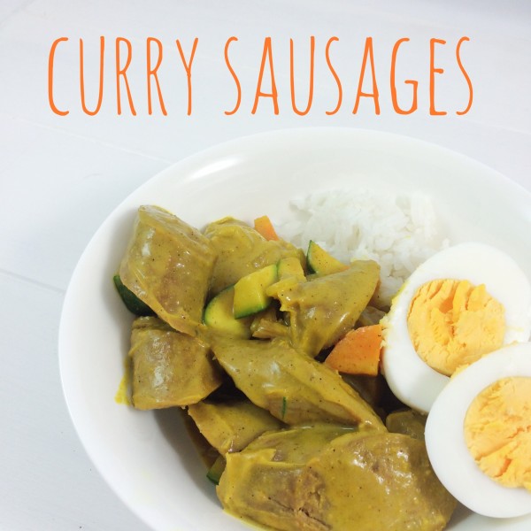 curry sausages