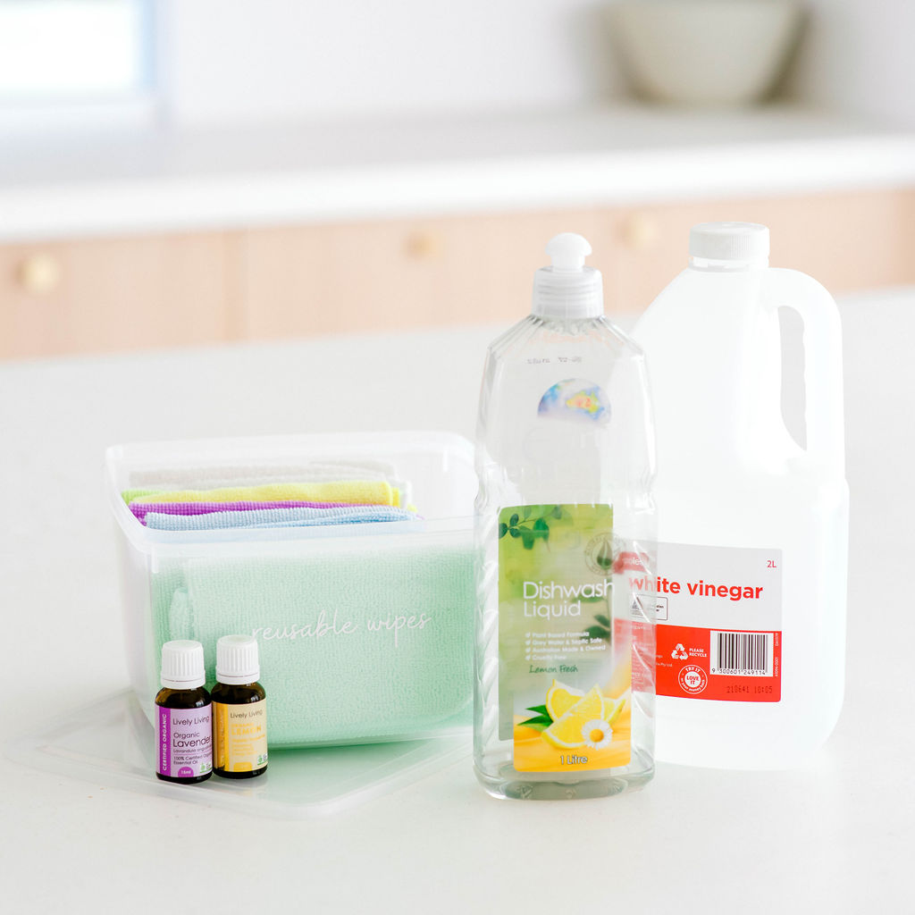 Reusable Homemade Antibacterial Wipes