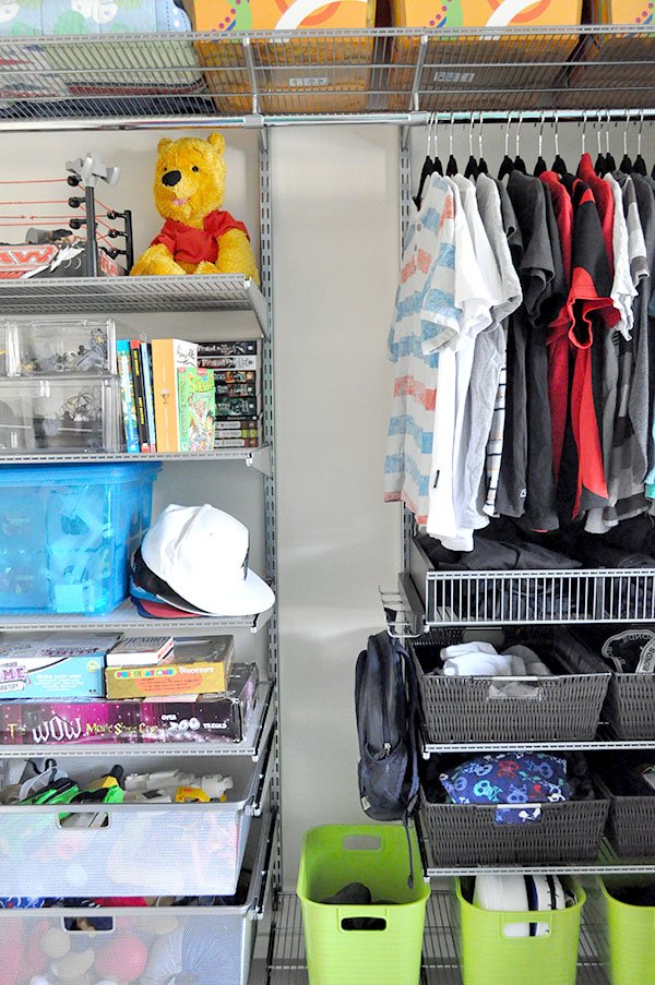 Organising the wardrobe for a growing boy