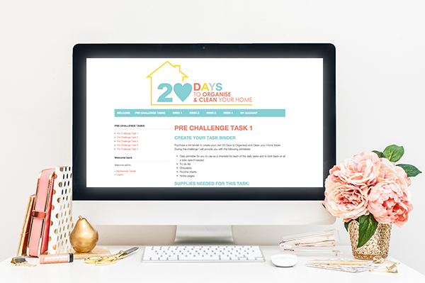 Website Image 20 Days to Organise & Clean your home 600