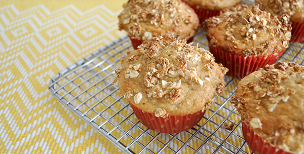 {The Organised Housewife} Banana Muffins with Crunchy Topping 2