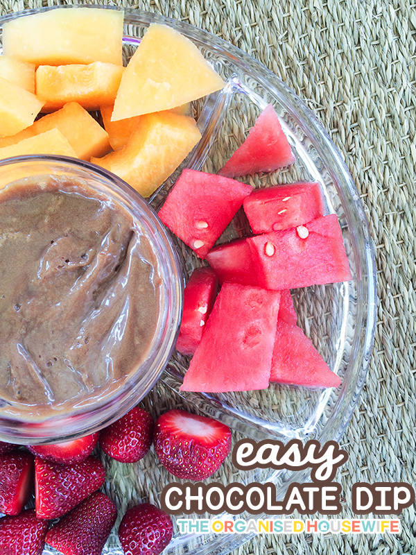 {The Organised Housewife} Easy Chocolate Dip