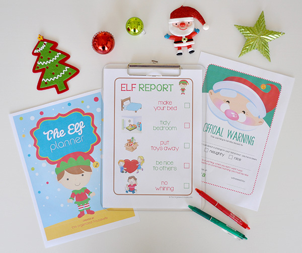 {The Organised Housewife} The Elf Planner Pages to help with Elf on the Shelf 1