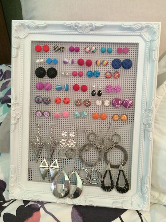 Hanging earring deals organizer