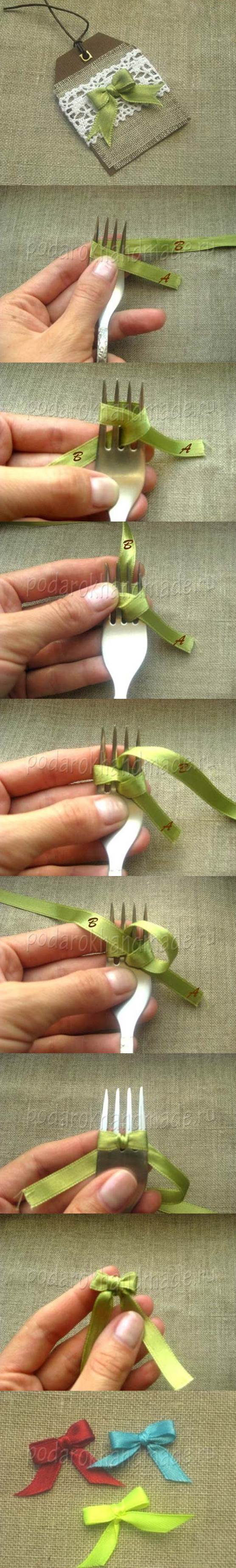 DIY-Satin-Ribbon-Bow-with-a-Fork-2