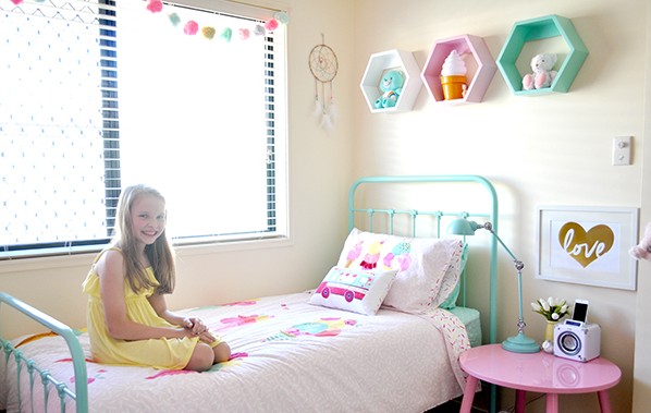 Miss 9's bedroom gets a makeover - The Organised Housewife