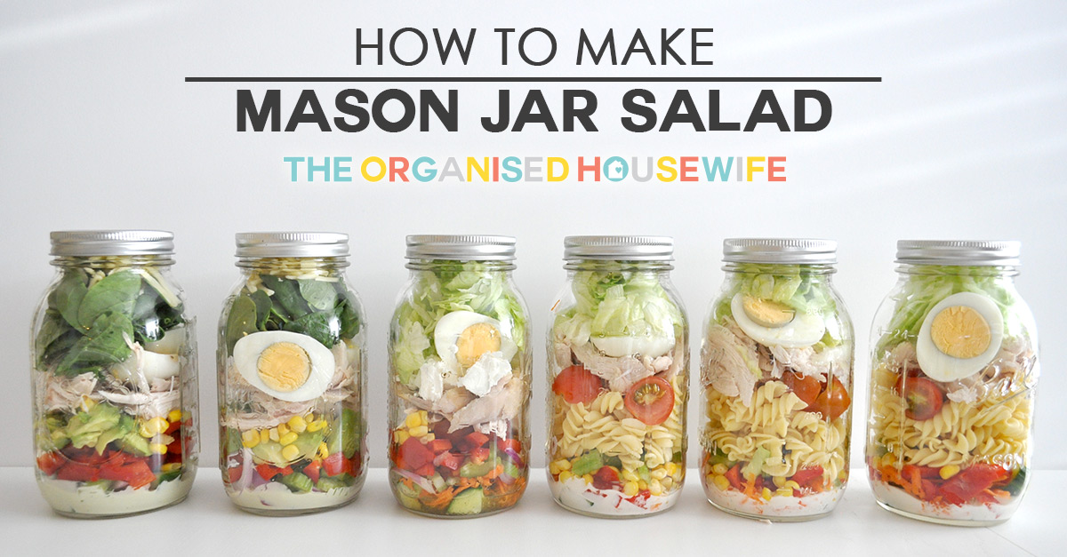 Mason Jar Salad Dressing - Measure, Make and Store in the Same Jar!