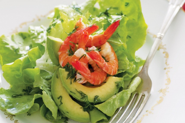 prawn and avocado