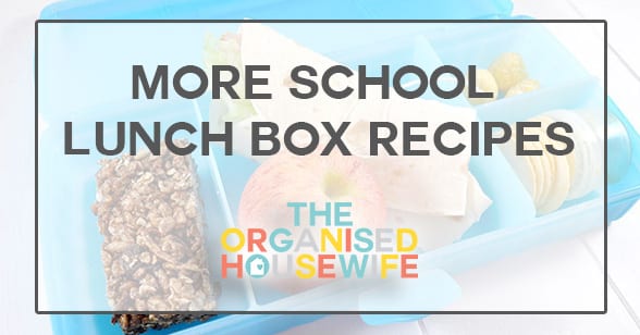 More School Lunch box recipes for kids