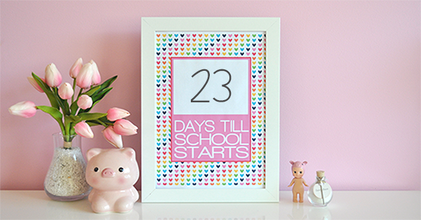 Back to School Countdown