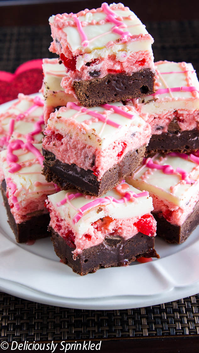 Valentines Day Food and Craft ideas 10 - Cherry Chocolate Brownies