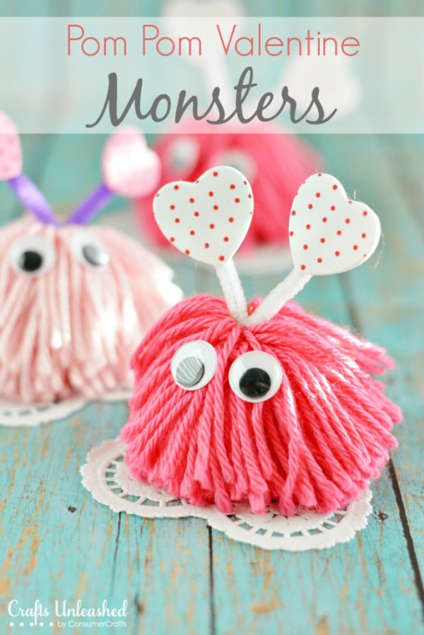 Valentines Day Food and Craft ideas 17 - Pom Pom