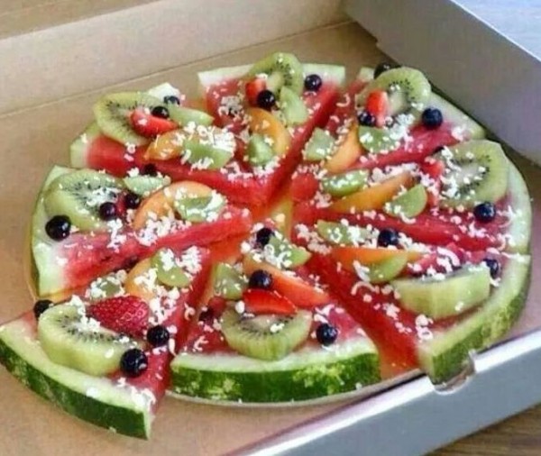 watermelon fruit pizza