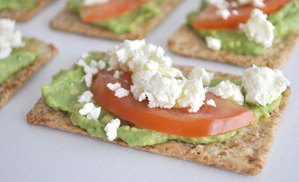 Healthy-After-School-Snack-Idea---Avocado,-tomato-and-feta-cracker