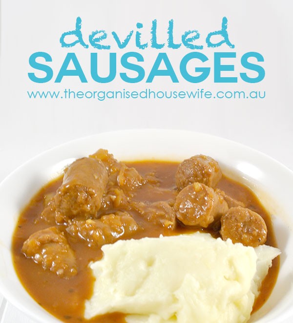 {The-Organised-Housewife}-Devilled-Sausages