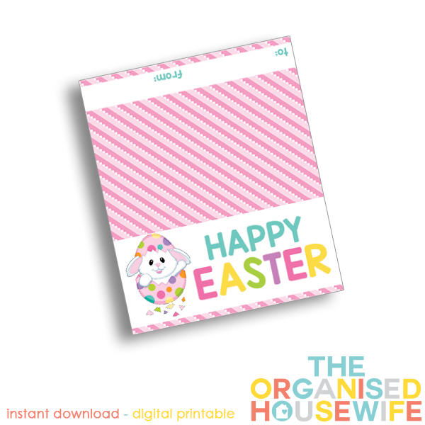 The Organised Housewife | Happy Easter Topper - Design 1