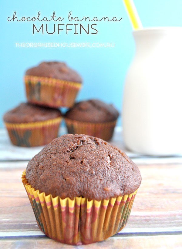 Chocolate Banana Muffins 