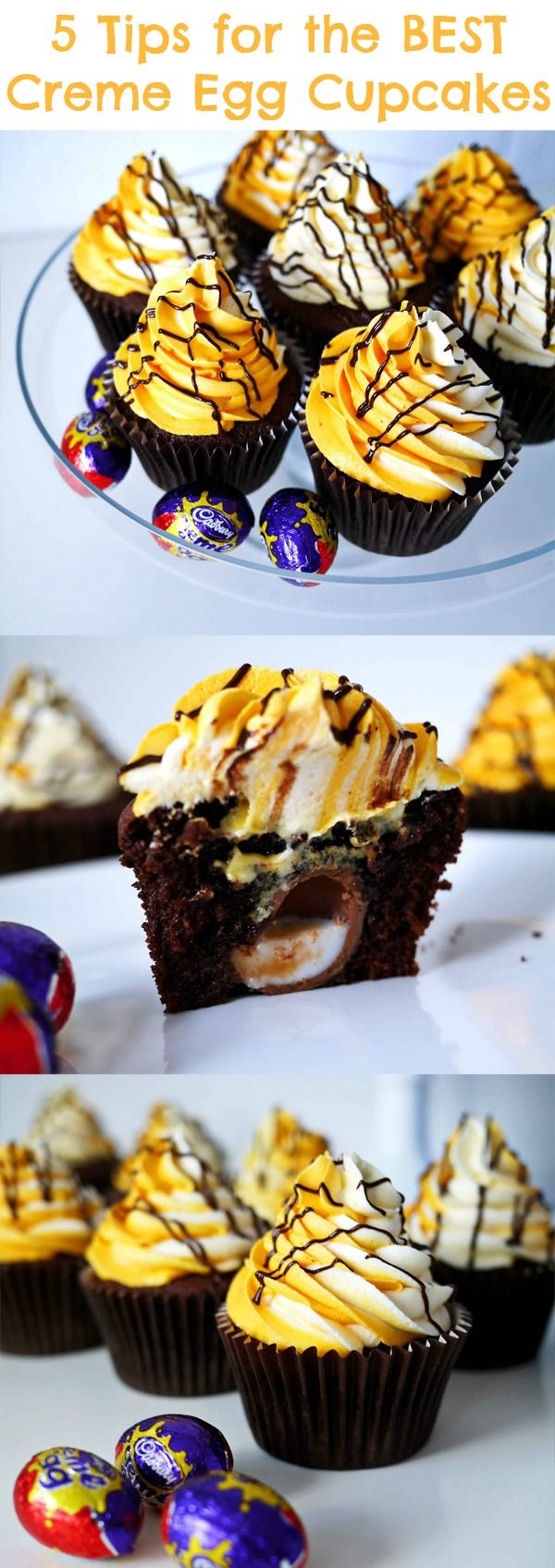 cupcake cadbury creme easter eggs