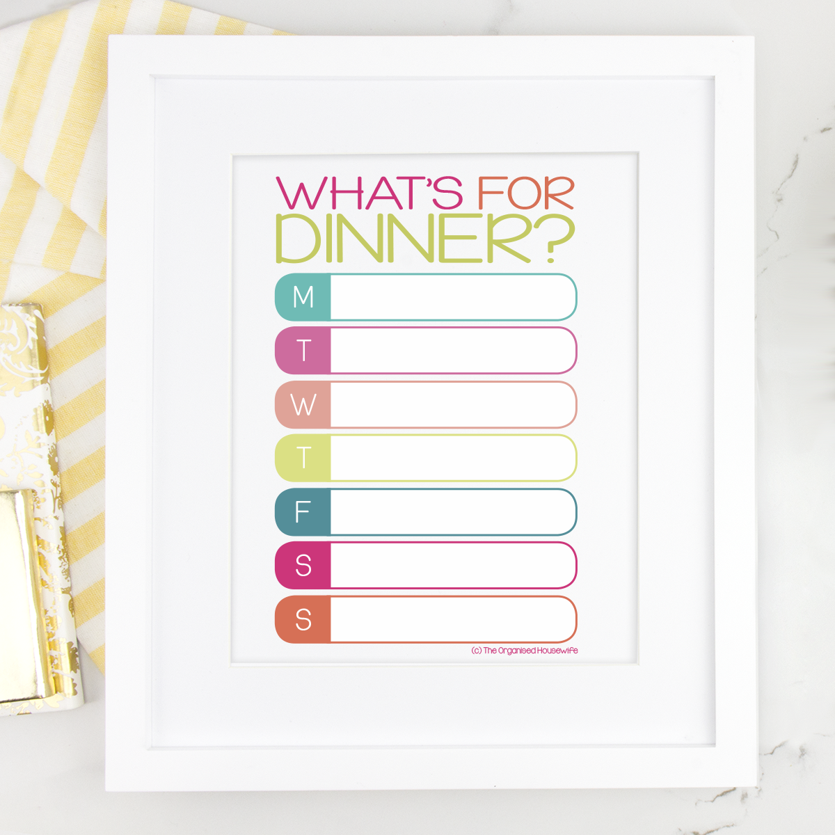 A4 Meal Planner - SQUARE