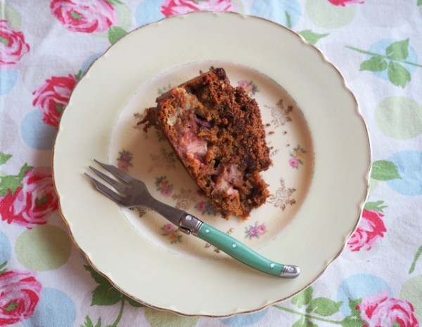 Chocolate Rhubarb Cake