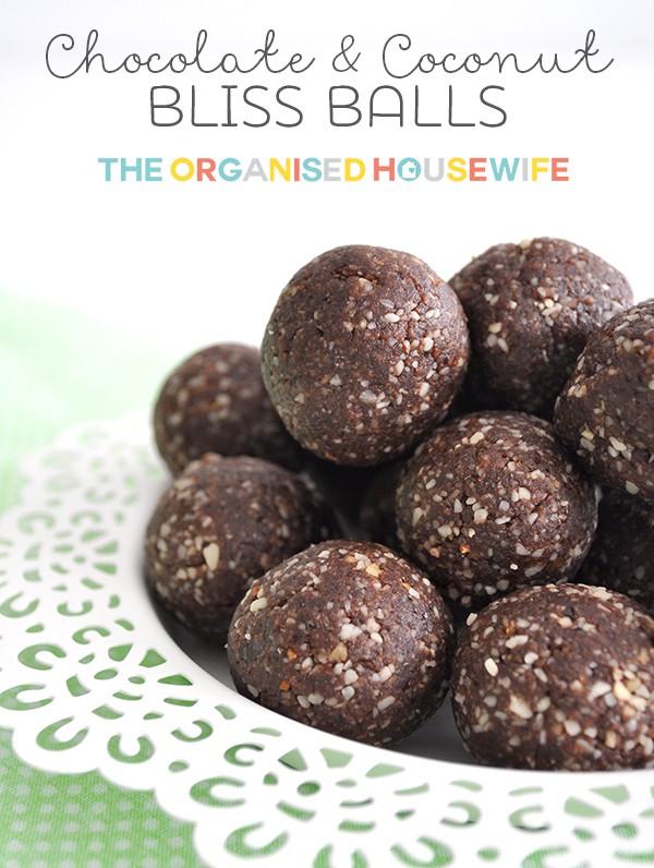 chocolate coconut bliss balls