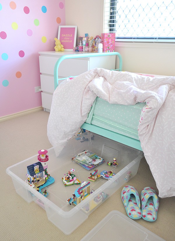 girls room storage ideas