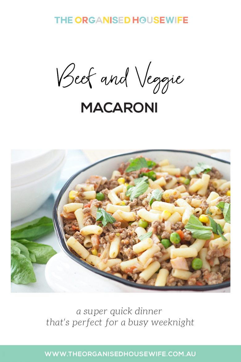 Beef and Veggie Macaroni