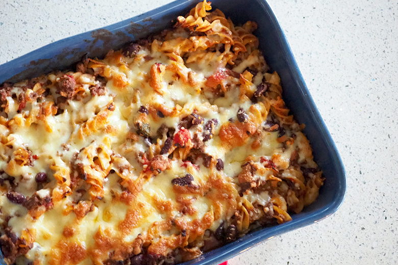 Mexican Pasta Bake easy recipe for busy parents