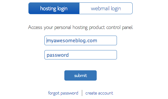 9-Bluehost login