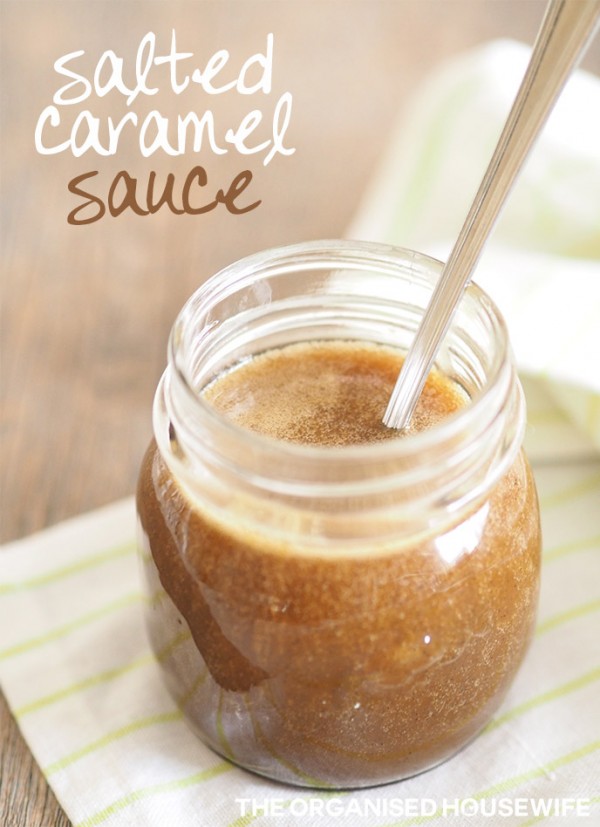 I have a weakness, I love anything Salted Caramel. This Salted Caramel Sauce is super easy, can be made within minutes and ooh so good. Pour over ice-cream or pudding for a sweet dessert.