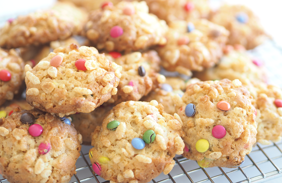 Rice Bubble Chocolate Chip Biscuits recipe