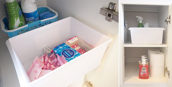 organising-ladies-products-in-bathroom