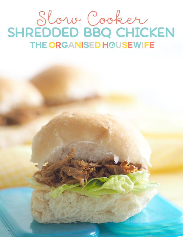 Slow Cooker Shredded BBQ Chicken