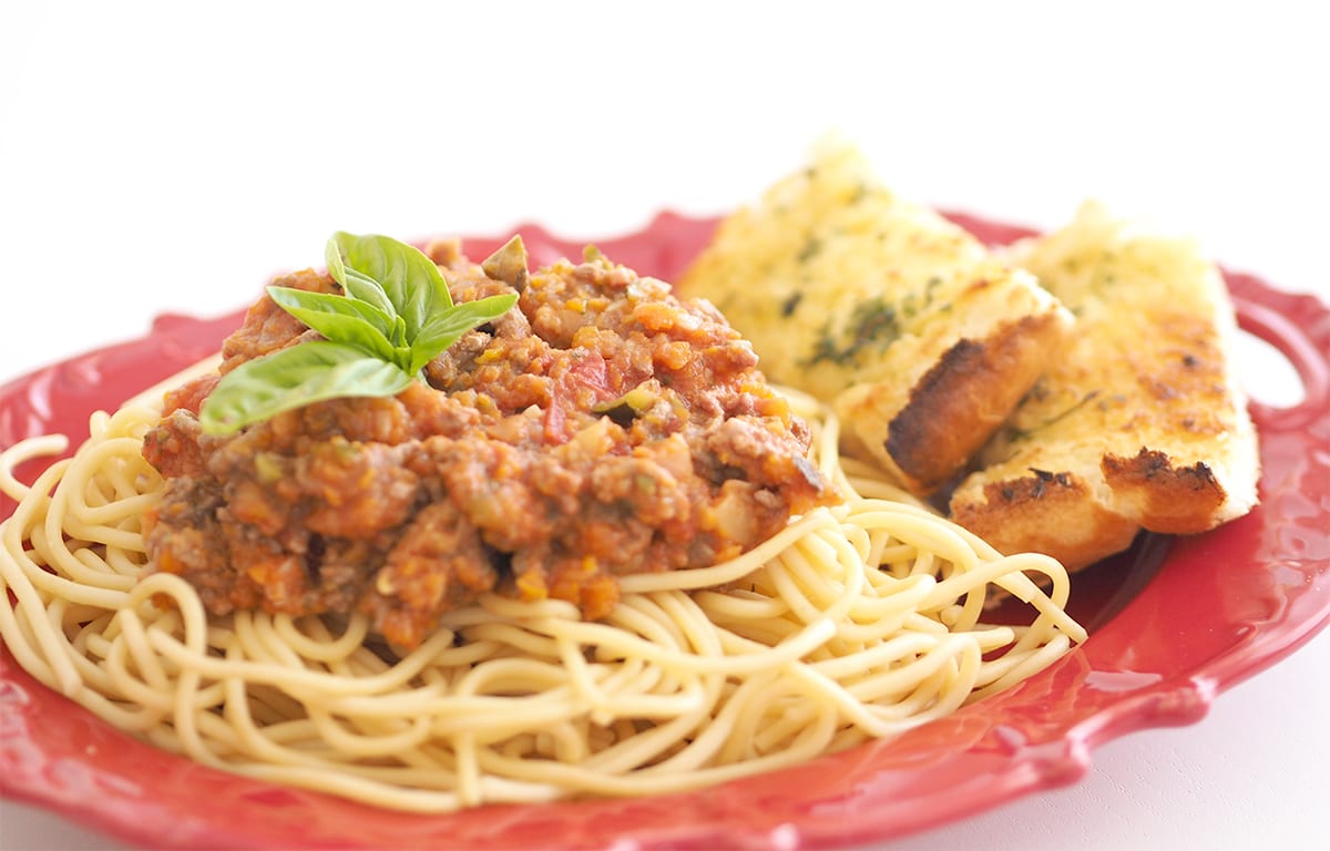 Spaghetti recipe meal planning idea