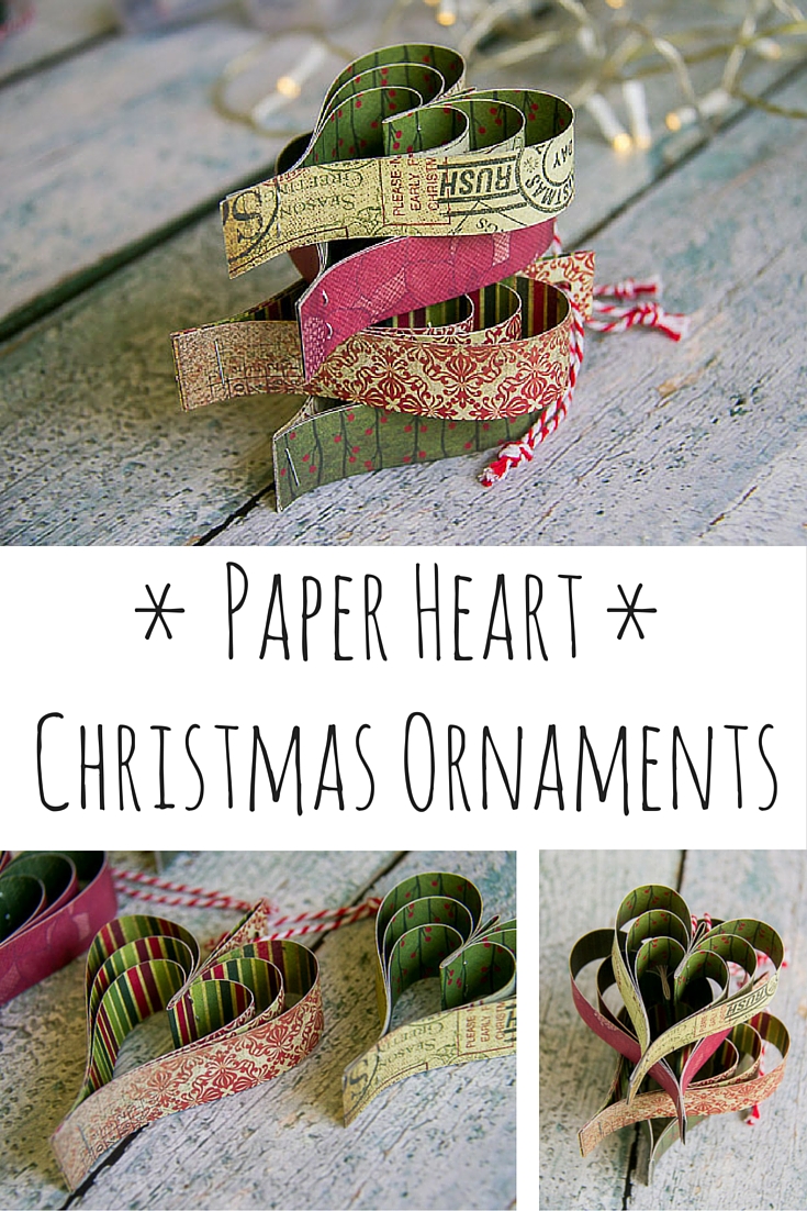 Paper Heart Christmas Decorations