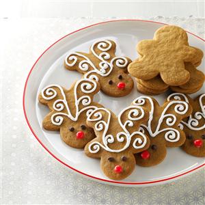 gingerbread reindeer cookie