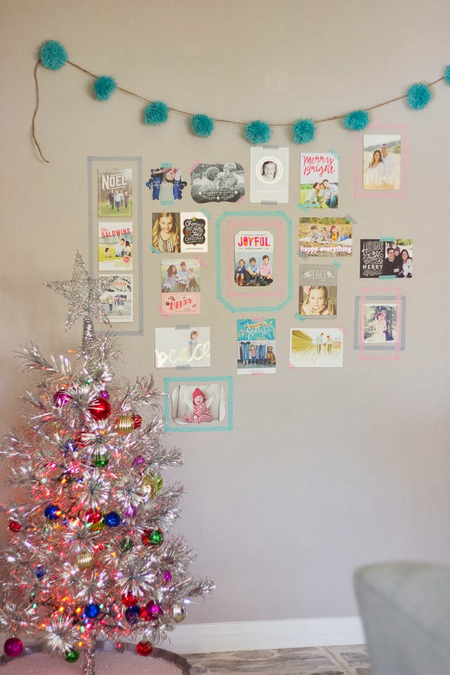 Clever and creative ways to display your Christmas cards. 