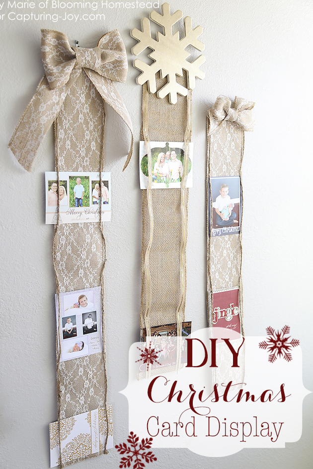 Clever and creative ways to display your Christmas cards. 