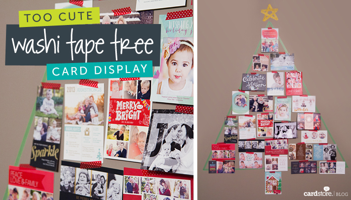 Clever and creative ways to display your Christmas cards. 